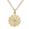 MAYSEN  FLUTED DISC NECKLACE