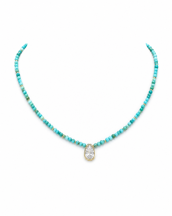 SAM TURQUIOSE BEADED NECKLACE
