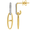 CELIA DIAMOND MARINER LINK DROP EARRINGS