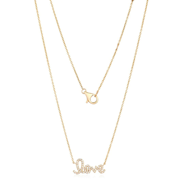 JAIMEE LOVE Script Necklace