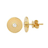 NORA DIAMOND DISC STUD EARRINGS