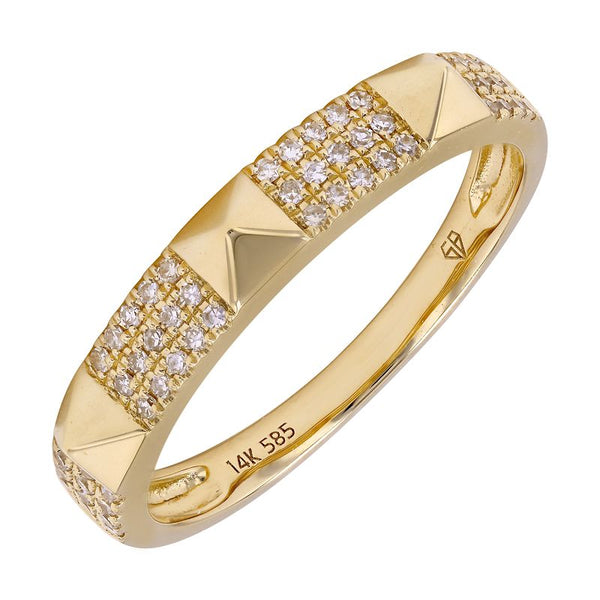 JADE DIAMOND PYRAMID  RING