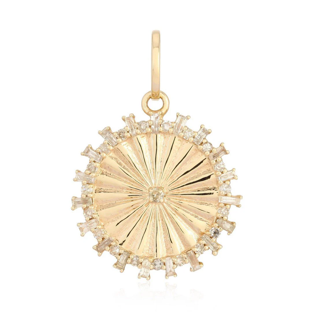 GRACIE BURST  FLUTED DISC CHARM