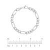 WESTY CONCAVE  8.4 MM FIGARO CHAIN LINK BRACELET