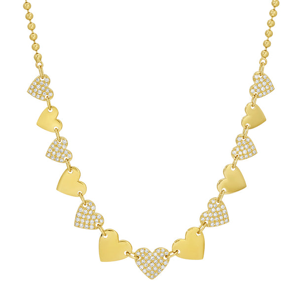 MAYSEN  STATEMENT  HEART NECKLACE