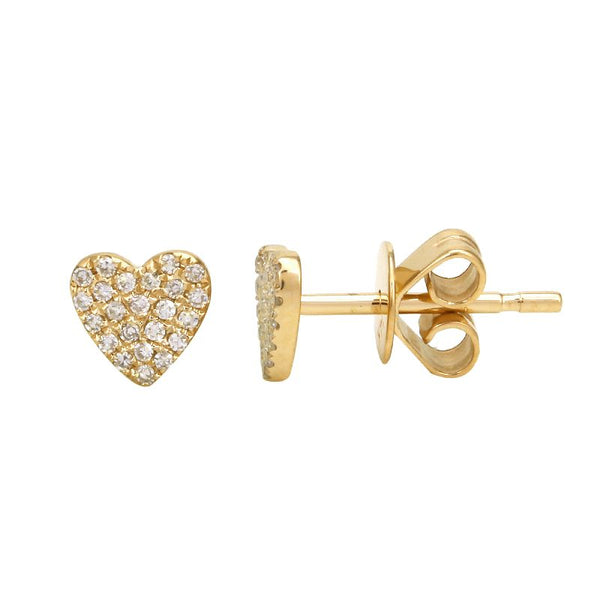 KACEY  HEART STUD EARRINGS