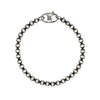 VINNY ROUND BEAD MARINER LOCK BRACELET