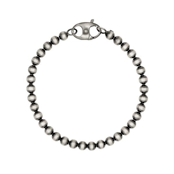 VINNY ROUND BEAD MARINER LOCK BRACELET