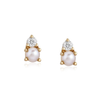 CARSON DIAMOND/ PEARL STUD EARRINGS