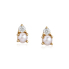 CARSON DIAMOND/ PEARL Stud Earrings