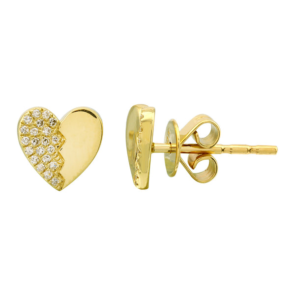 NILI  Heart Stud Earrings