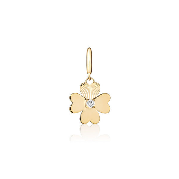 NUMI FLUTED FLOWER /CLOVER  PENDANT