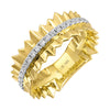 NETTIE FLUTED SPIKEY RING