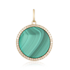 CARLEE MALACHITE DISC CHARM