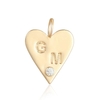 PERSONALIZED INITIAL HEART CHARM.