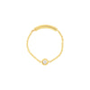 LOLA SINGLE STONE CHAIN RING
