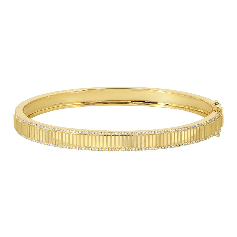 BO FLUTED DIAMOND BANGLE BRACELET