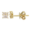 GRAYSON TTRIPLE DIAMOND STUD EARRINGS