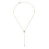 VIOLET HEART LARIAT Y DROP NECKLACE
