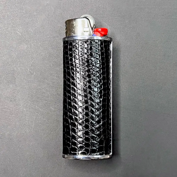 HAUSE OF TOPPER - BLACK LIZARD LIGHTER COVER