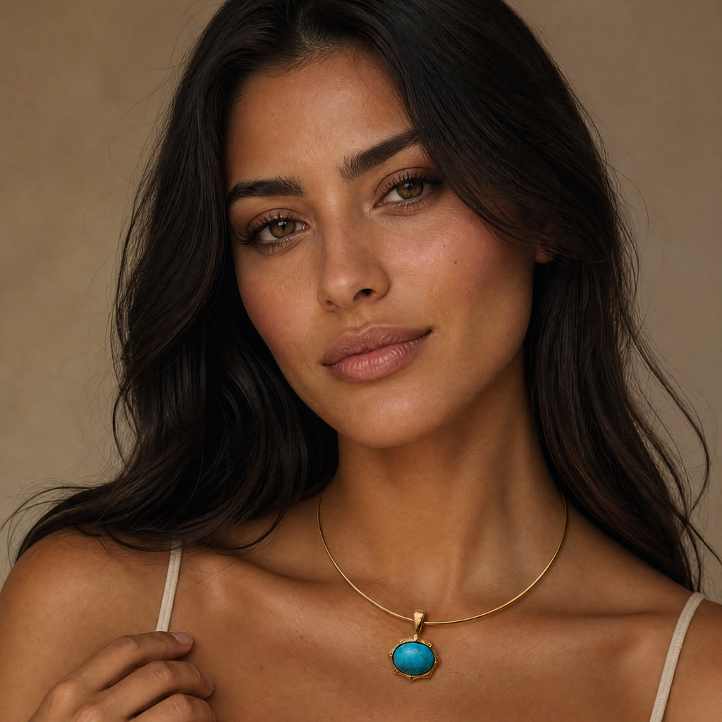 HADLEY TURQUOISE ON BAMBOO SETTING