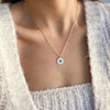 ZARA BURST DISC NECKLACE - .5"