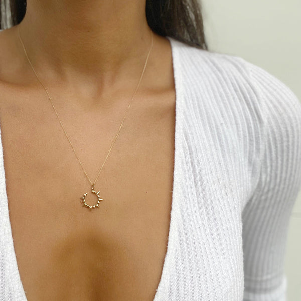 CAROLINE OPEN SPIKE NECKLACE