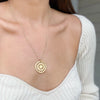 MARI PINWHEEL DISC NECKLACE