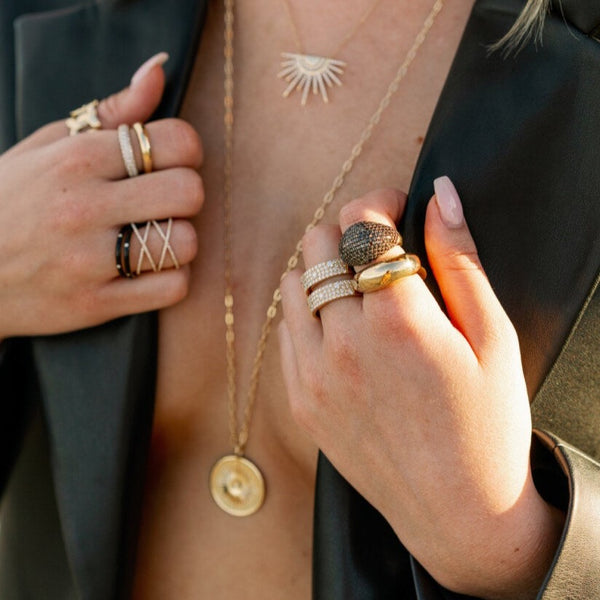 CARIE Raised BURST  Necklace