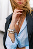 JASPER SILVER CUFF STACKABLE BRACELETS