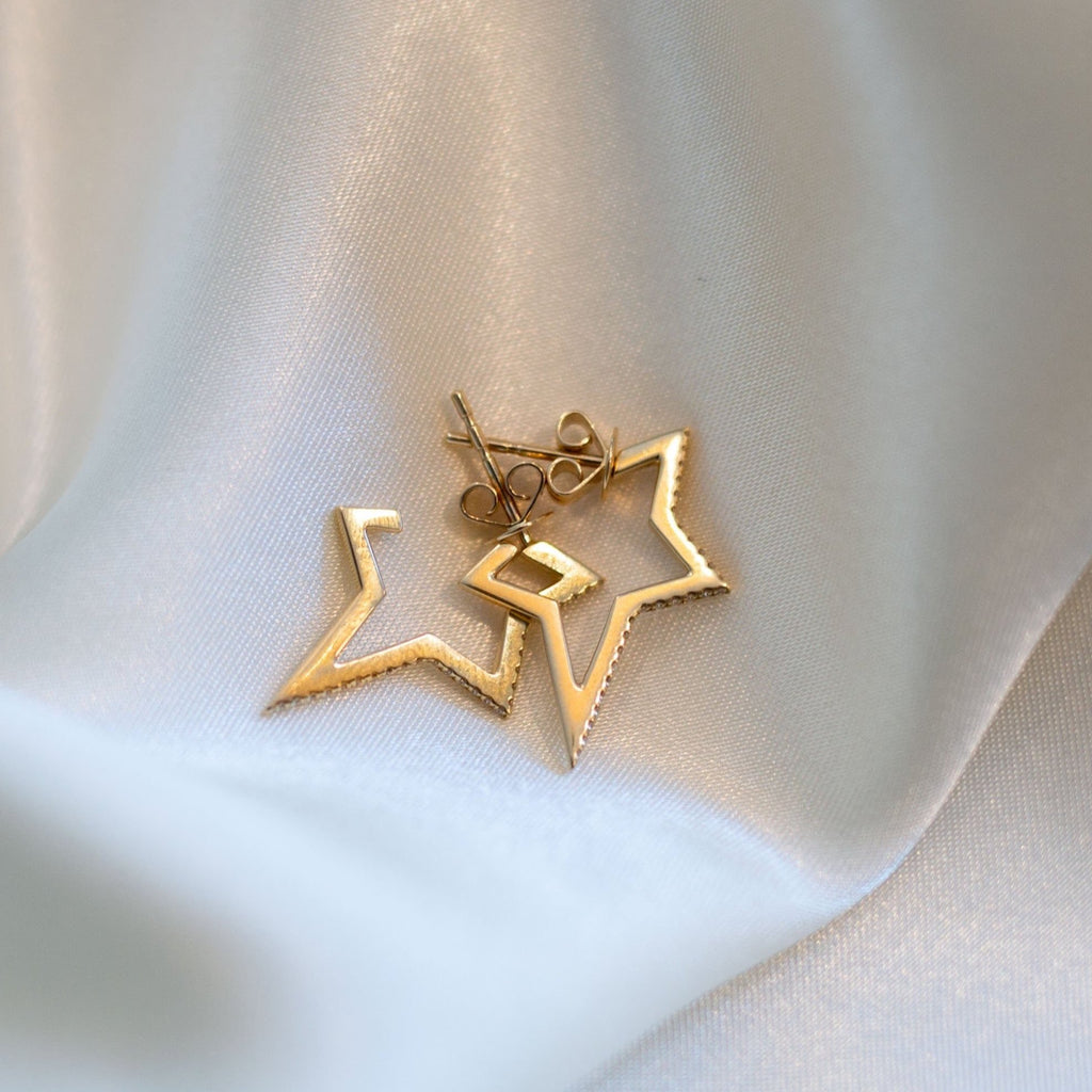 AZURE Small Star Hoops