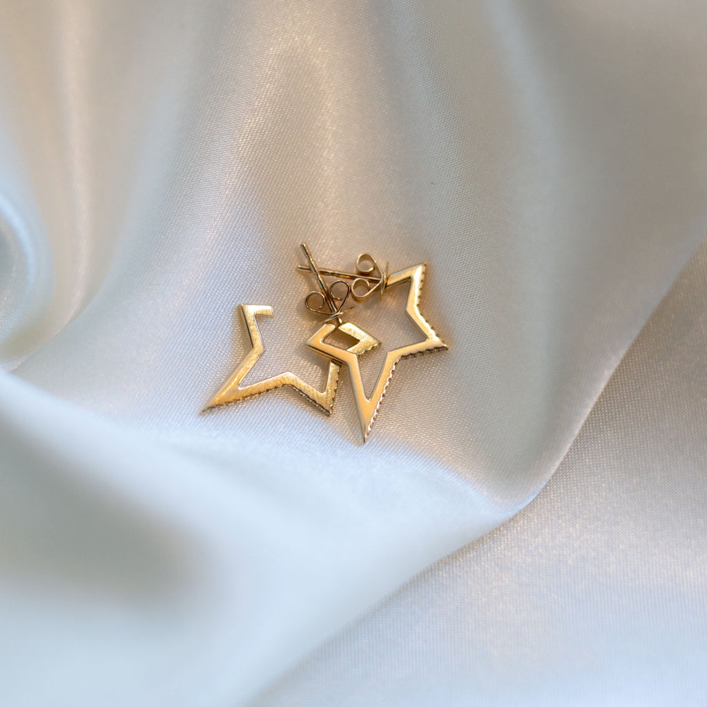 AZURE Small Star Hoops