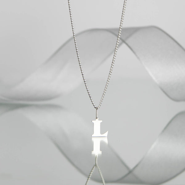 L -   Initial Necklace .5"