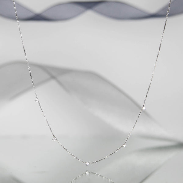 MARJI White Gold Drop Necklace