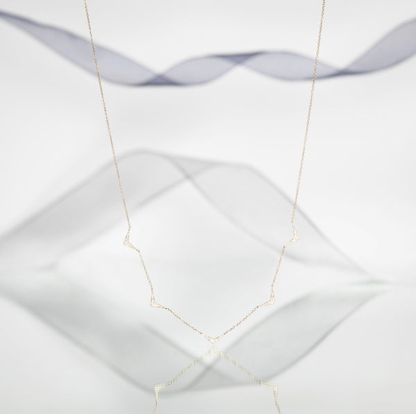 SCOUT  DIAMOND DROP TRIANGLE NECKLACE