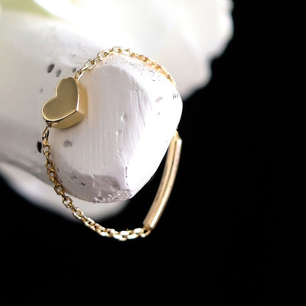 ADDISON LOVE Heart - Chain Ring