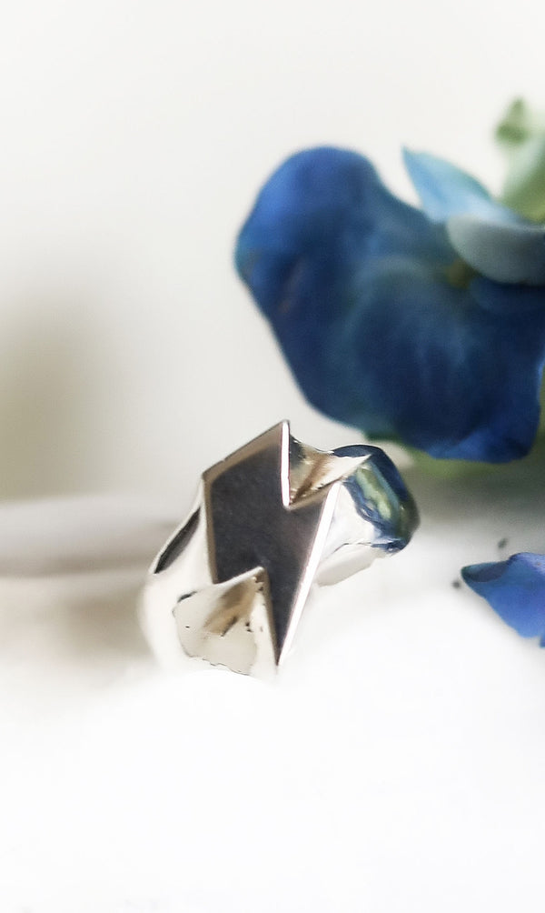 COREY Lightning Bolt Sterling Ring
