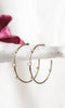 MELINA Gold Hoop Earrings - 2"