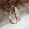 ELLA HORIZONTAL OVAL DIAMOND RING