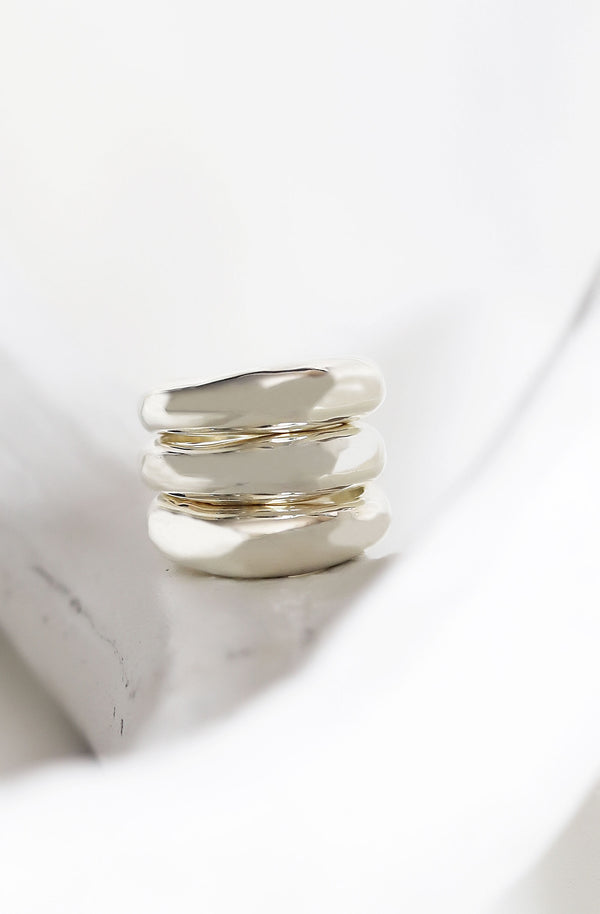 CASEY STACKING RINGS - STERLING SILVER