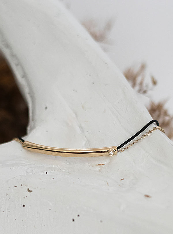 GABY Gold & Silk Bracelet