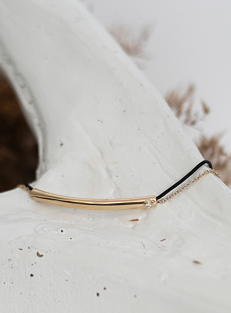 GABY Gold & Silk Bracelet