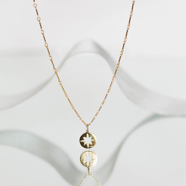 ZARA BURST Disc Necklace - .5"