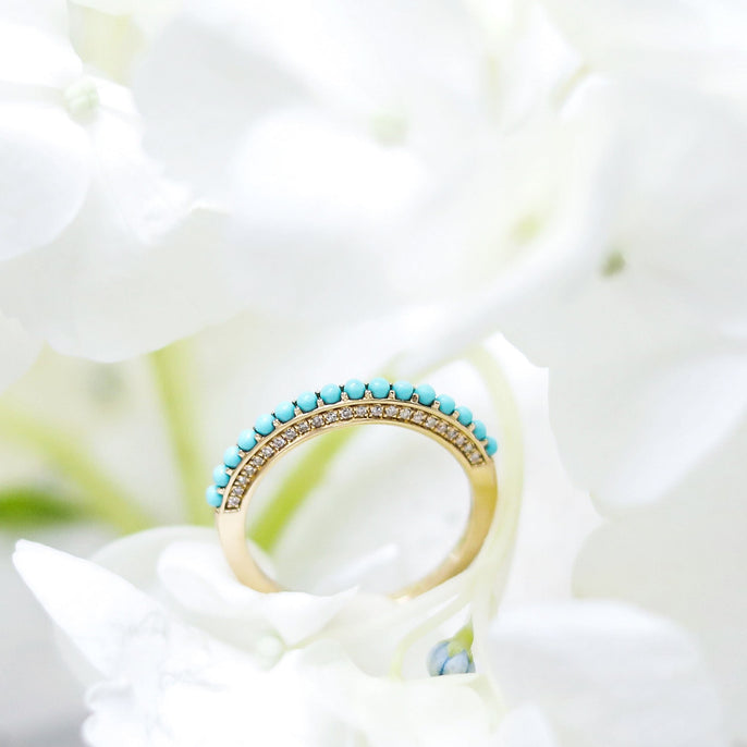 ALICIA Turquiose Band Ring