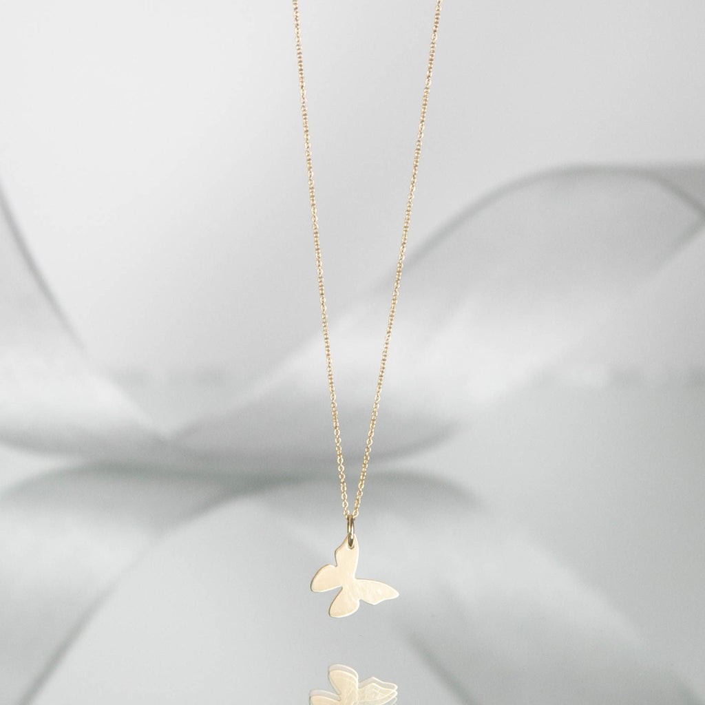 TALIA BUTTERFLY DROP NECKLACE