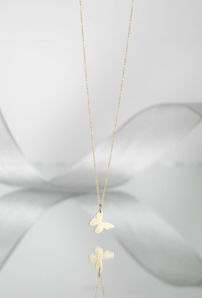 TALIA BUTTERFLY DROP NECKLACE