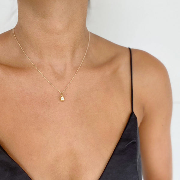 EDDIE DIAMOND DROP NECKLACE