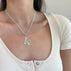 K Sterling Initial Necklace