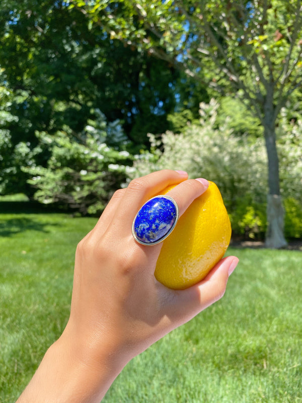 BLUE LOVE Statement Ring