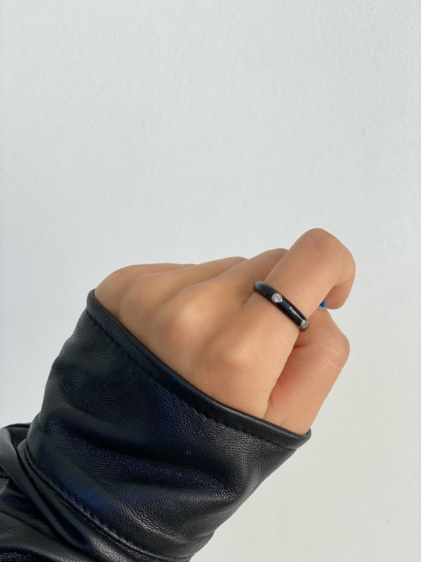 NEVIN Enamel Band Ring